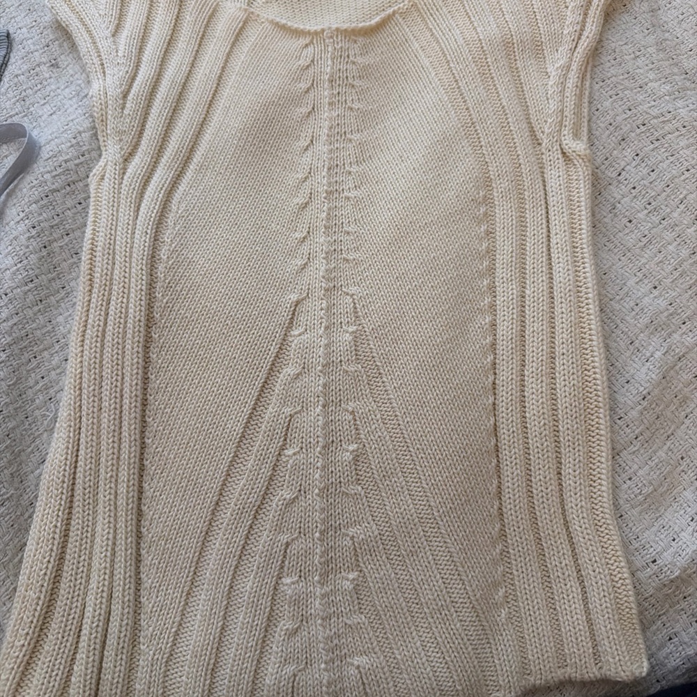 Chic Cream Knit Tank Top